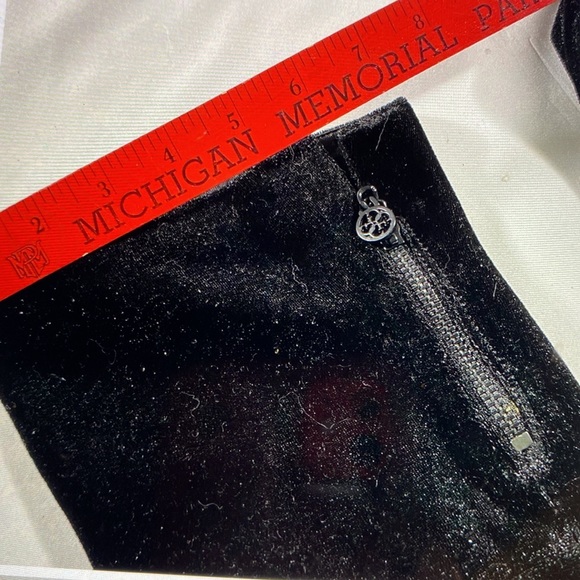 Black velvet above knees boots Pantene leather toe - Picture 8 of 16